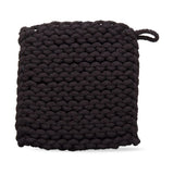 crochet trivet - black