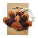 Turkey loofah scrubber - brown