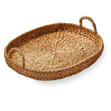 seagrass oval tray - natural