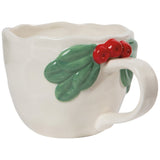 Mistletoe Christmas Sculpted Mug
