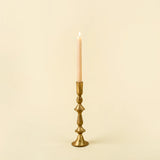 Gold Petra Forged Candlestick
