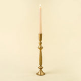 Gold Petra Forged Candlestick