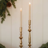 Gold Petra Forged Candlestick