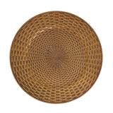 Faux Rattan Charger Plate