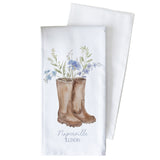 Garden Boots Tea Towel