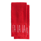Fa La La Slim Script Terry Towel