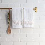 Fa La La Slim Script Terry Towel