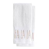 Fa La La Slim Script Terry Towel