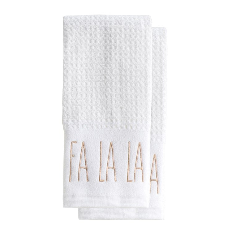 Fa La La Slim Script Terry Towel