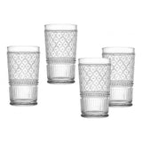 Set of Four Clear Claro Highballs 17oz