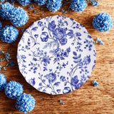 Vintage Scalloped Appetizer Plate Set