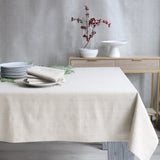 Soft Check Table Cloth  | Natural