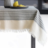 Jumbo Waffle Fringe Table Cloth