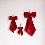Small Ralph Red Velvet Fabric Bows