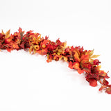 Fall Leaf and Pomegranate Berry Garland | 48 Inch