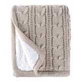 Bowring Mortiz Cable Throw | Taupe