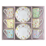 Meadow Flowers Espresso Cups & Saucers