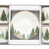 Festive Trees Espresso Cup & Saucer| Set of 4