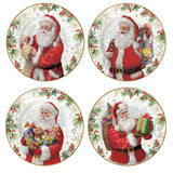 Santa is Coming Dessert Plates | Set of 4