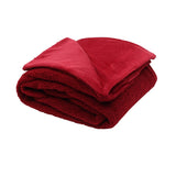 Cranberry Boucle Reversible Throw