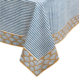 Shell Block Print Table Cloth - 60 x 90