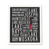 Muskoka Lakes Dishcloths. Set of 2
