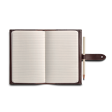 Medium Snap Journal Cover | Dark Brown