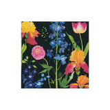 Summer Garden Paper Cocktail Napkins in Black