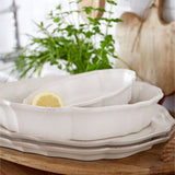Impressions Linen White Oval platter