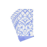 Algarve Ceramic Blue Paper Linen Guest Towel Napkins - 12 Per Package