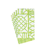 Bamboo Screen Moss Green Paper Linen Guest Towel Napkins - 12 Per Package