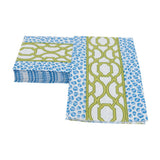 Knots And Spots Blue & Green Guest Towel Napkins