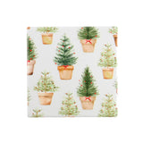 Holiday Trees In Pots Ceramic Coaster
