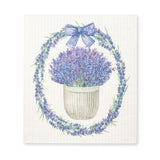 Lavender Wreath Dishcloth