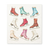 Ice Skates Dishcloth