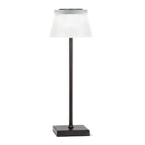 Fluted Shade LED Outdoor Table Lamp