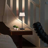 Fluted Shade LED Outdoor Table Lamp
