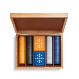 Lacquered Wood Poker Set