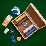 Lacquered Wood Poker Set