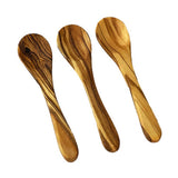 Olive Wood Mini Spoons - Set of 3