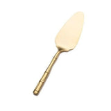 Wallace Pie Server Bamboo 18/10 Stainless Steel Gold Plated