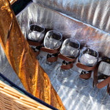 Insulated Willow Picnic Basket | 6 Person