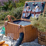Insulated Willow Picnic Basket | 6 Person