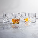 Dublin Crystal Double Old Fashion | Set of 4