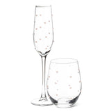 Stemless Wine Glass with Hearts