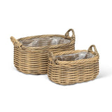 Oval Baskets with Handles