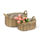 Oval Baskets with Handles