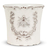 Emboss Bee in Crest Planter