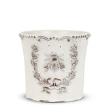 Emboss Bee in Crest Planter