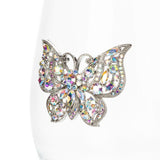 Stemless Wine Glass with Jewelled Butterfly